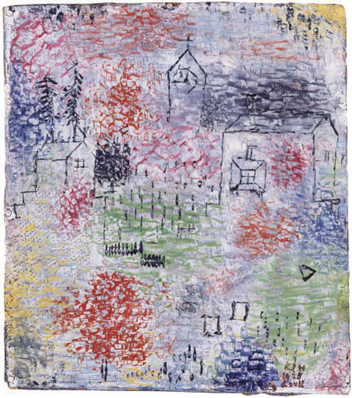  Paul Klee Small Landscape with the Village Church - Canvas Art Print