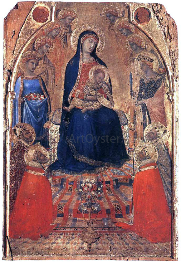  Ambrogio Lorenzetti Small Maesta - Canvas Art Print