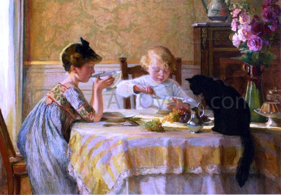  Angele Blanche Denvil A Snack Time - Canvas Art Print