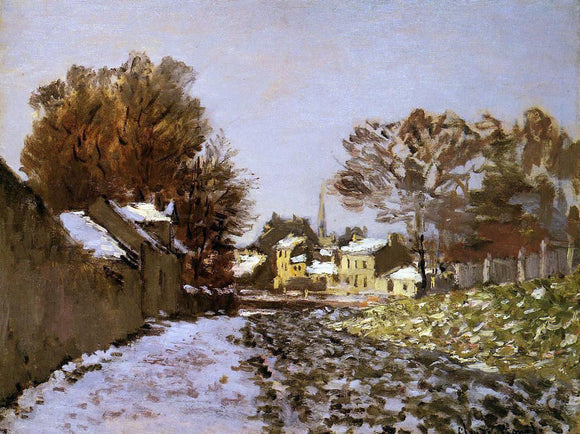  Claude Oscar Monet Snow at Argenteuil - Canvas Art Print