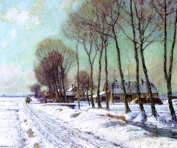  George Gardner Symons Snow Clad Fields in Morning Light - Canvas Art Print