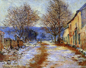  Claude Oscar Monet A Snow Effect at Limetz - Canvas Art Print