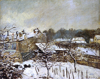  Alfred Sisley Snow Effect at Louveciennes - Canvas Art Print