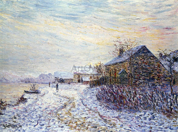  Gustave Loiseau Snow Rifts Near the Seine - Canvas Art Print