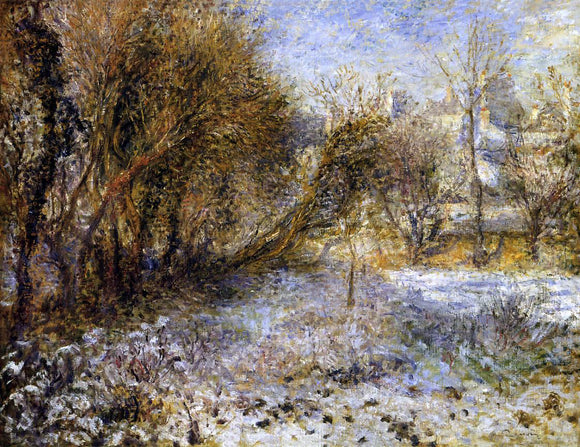  Pierre Auguste Renoir Snowy Landscape - Canvas Art Print