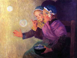  Ferdinand Du Puigaudeau Soap Bubbles - Canvas Art Print