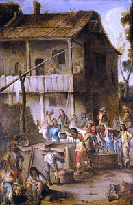  Cornelis De Wael Soldiers Before a Tavern - Canvas Art Print
