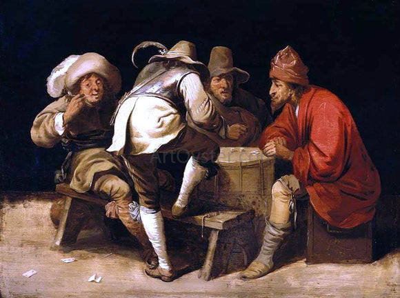  Pieter Jansz Quast Soldiers Gambling with Dice - Canvas Art Print