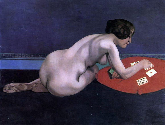  Felix Vallotton Solitaire (also known as Nude Playing Cards) - Canvas Art Print