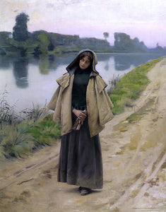  Charles Sprague Pearce Solitude - Canvas Art Print