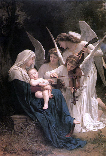  William Adolphe Bouguereau Song of the Angels - Canvas Art Print