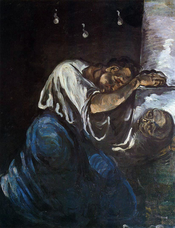  Paul Cezanne Sorrow (also known as The Magdalen) - Canvas Art Print