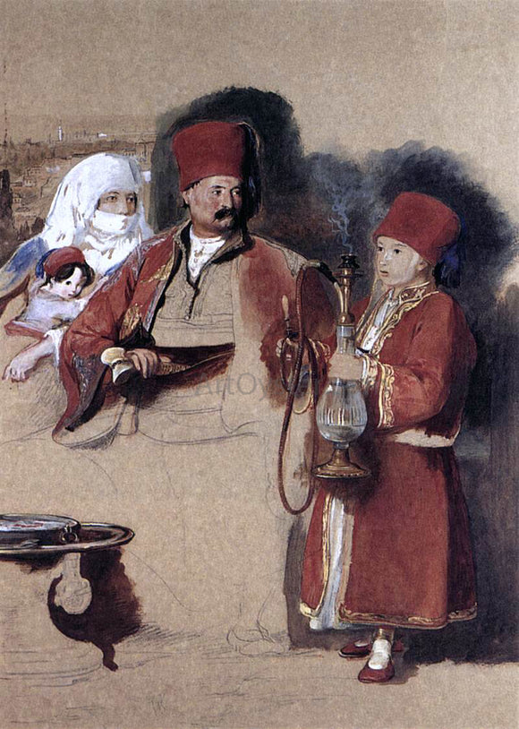  Sir David Wilkie Sotiri, Dragoman of Mr Colquhoun - Canvas Art Print