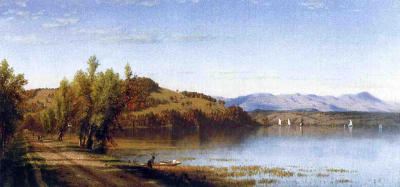  Sanford Robinson Gifford South Bay, on the Hudson, near Hudson, New York - Canvas Art Print