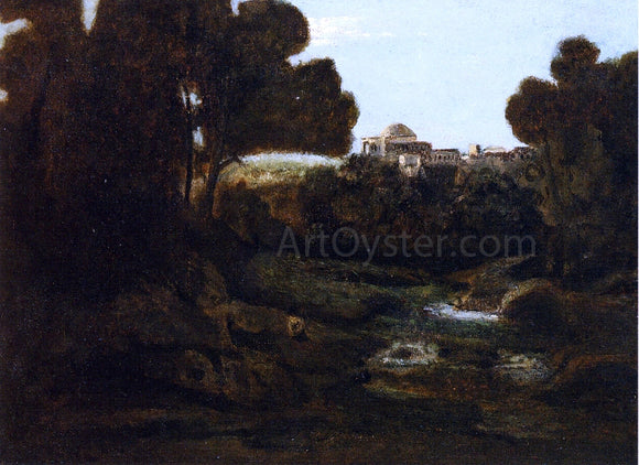  Jean-Baptiste-Camille Corot Souvenir of Arricia - Canvas Art Print