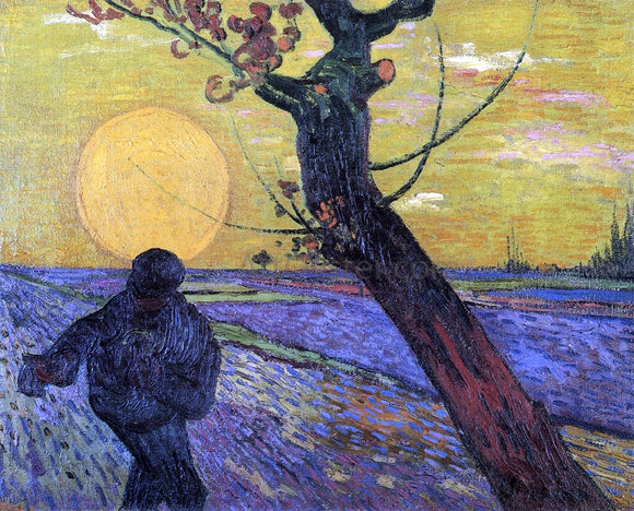  Vincent Van Gogh Sower with Setting Sun - Canvas Art Print