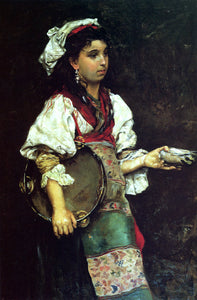  Julius LeBlanc Stewart A Spanish Girl - Canvas Art Print