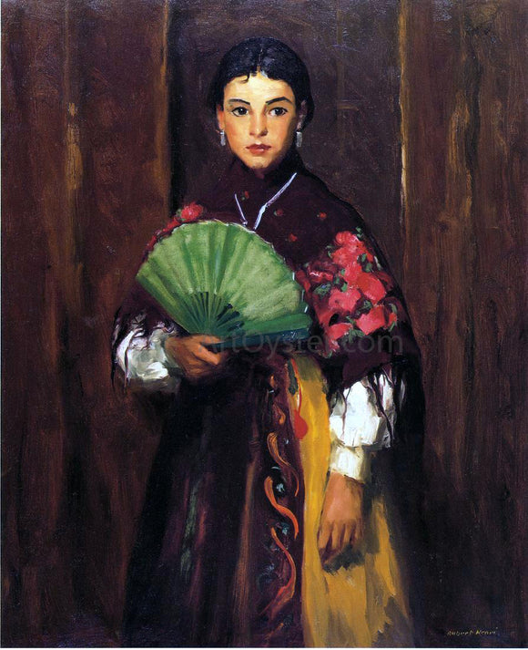  Robert Henri Spanish Girl of Segovia (also known as Peasant Girl of Segovia) - Canvas Art Print