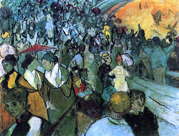  Vincent Van Gogh Spectators in the Arena at Arles - Canvas Art Print