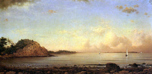  Martin Johnson Heade Spouting Rock, Newport - Canvas Art Print