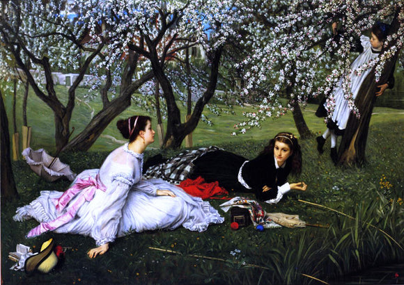 James Tissot Spring - Canvas Art Print