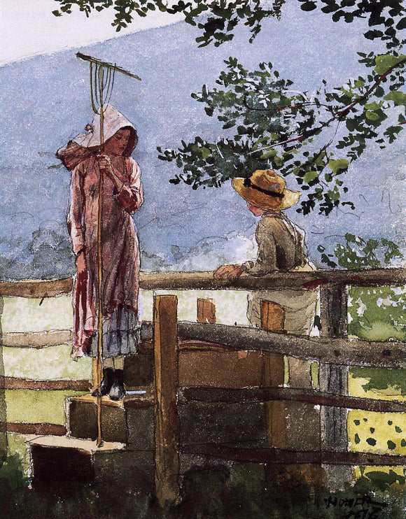  Winslow Homer Spring - Canvas Art Print