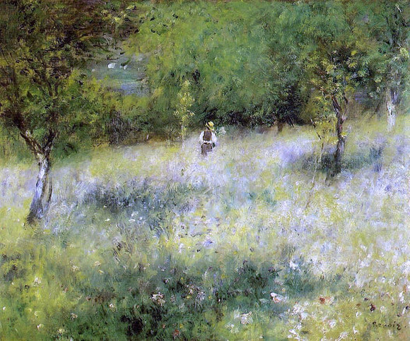  Pierre Auguste Renoir Spring at Catou - Canvas Art Print