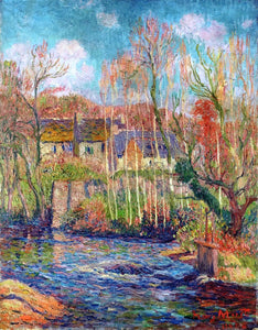  Henri Moret Spring at Pont Aven - Canvas Art Print