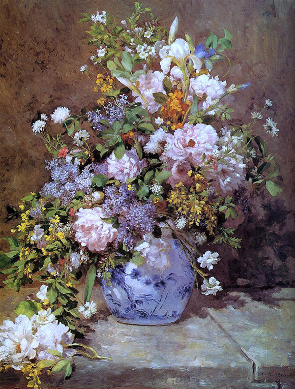  Pierre Auguste Renoir Spring Bouquet - Canvas Art Print