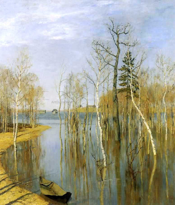  Isaac Ilich Levitan A Spring Flood - Canvas Art Print