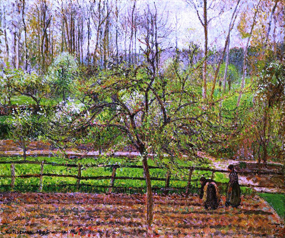  Camille Pissarro Spring, Gray Weather, Eragny - Canvas Art Print