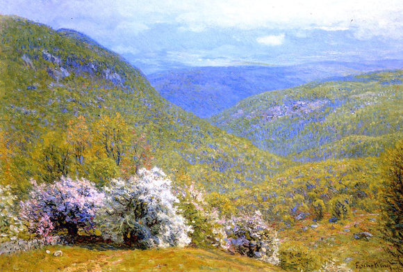  John Joseph Enneking A Spring Hillside - Canvas Art Print