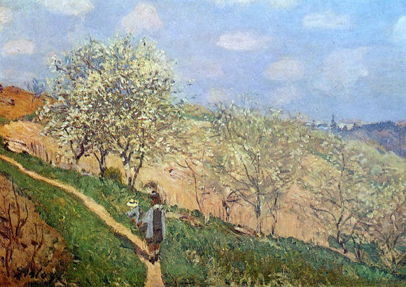  Alfred Sisley Spring in Bougival - Canvas Art Print