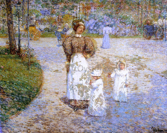  Frederick Childe Hassam Spring in Central Park (also known as Springtime) - Canvas Art Print