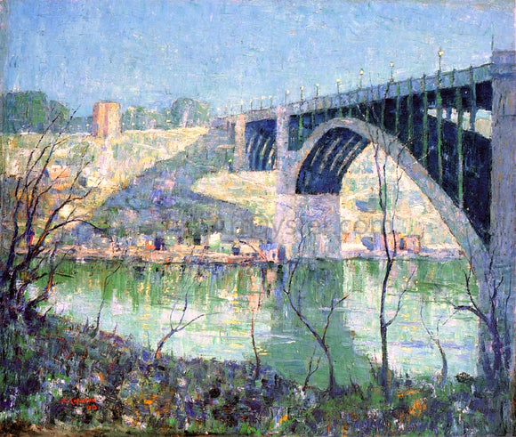  Ernest Lawson A Spring Night, Harlem River - Canvas Art Print