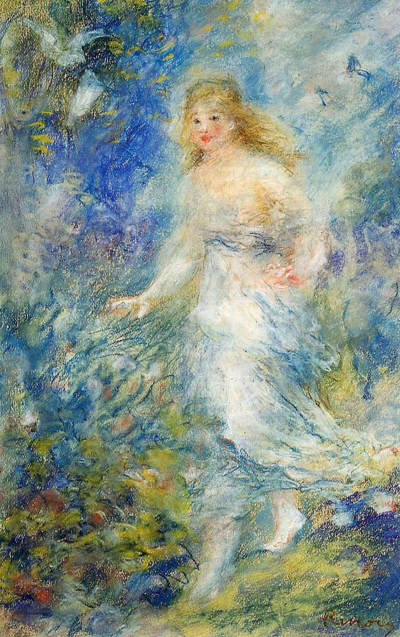  Pierre Auguste Renoir Spring (The Four Seasons) - Canvas Art Print