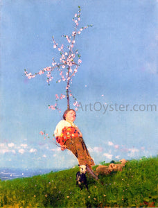  Francesco Paolo Michetti Springtime - Canvas Art Print