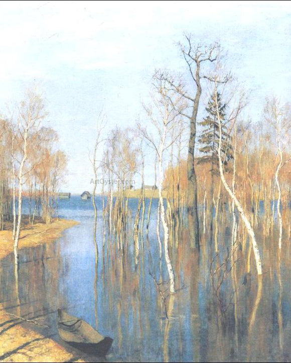  Isaac Ilich Levitan Springtime, High Water - Canvas Art Print