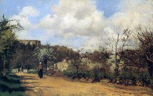  Camille Pissarro Springtime in Louveciennes - Canvas Art Print