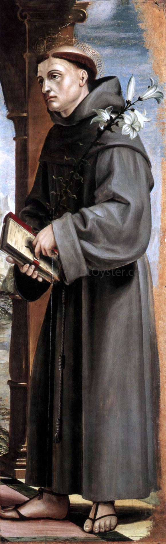  Bernardo Zenale St Anthony of Padua - Canvas Art Print