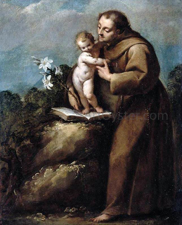  Carlo Francesco Nuvolone St Anthony of Padua and the Infant Christ - Canvas Art Print