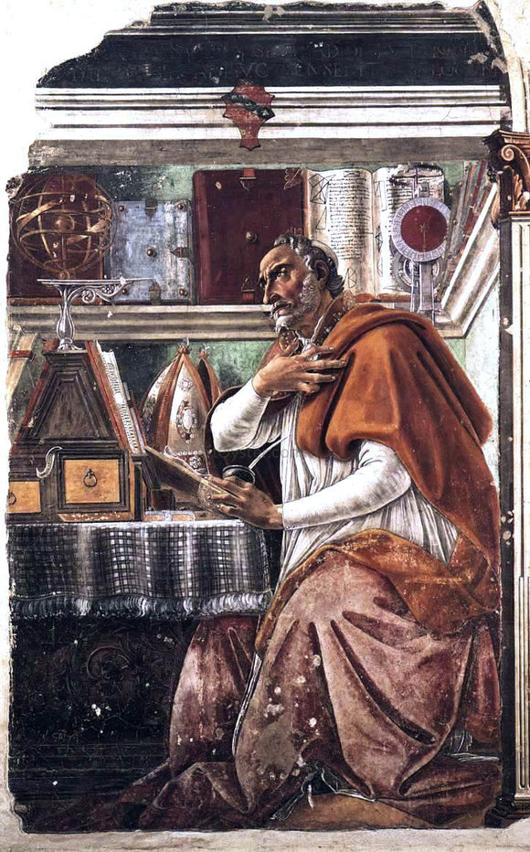  Sandro Botticelli St Augustine - Canvas Art Print