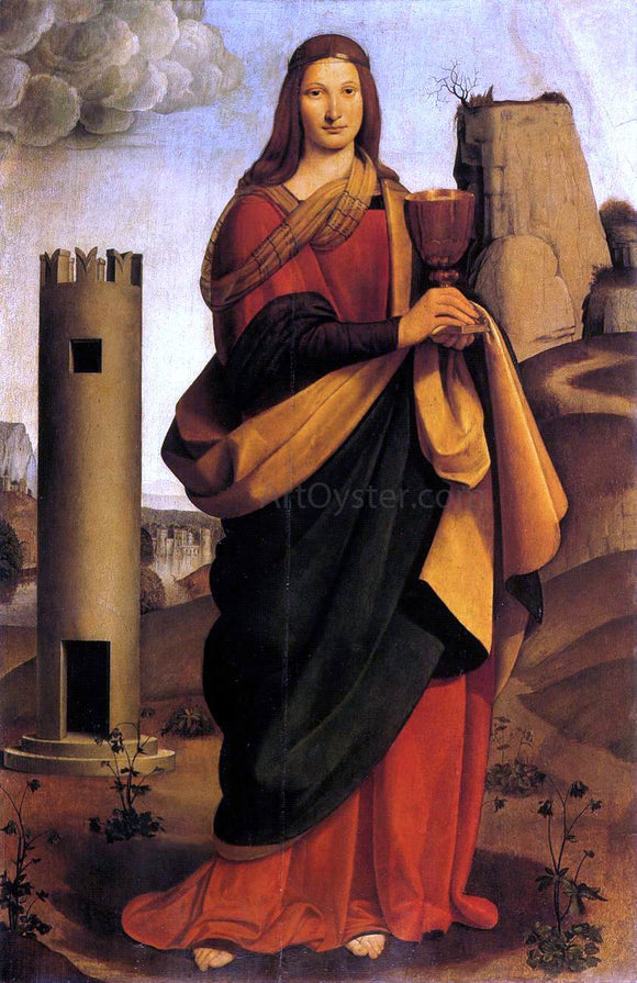  Giovanni Antonio Boltraffio St Barbara - Canvas Art Print
