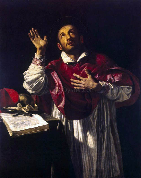  Orazio Borgianni St Carlo Borromeo - Canvas Art Print