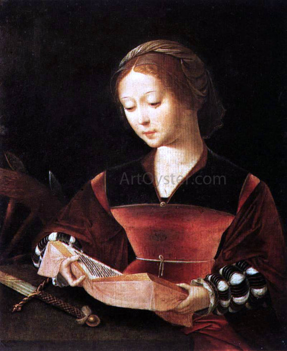  Master Female Half-Length St Catherine - Canvas Art Print