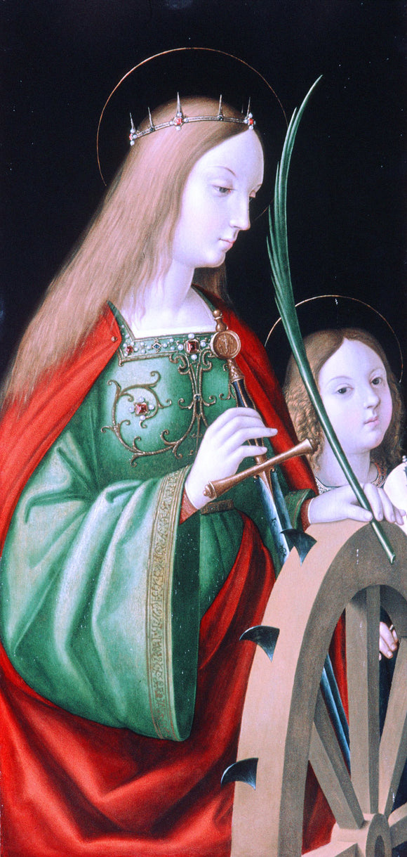  Andrea Solario St. Catherine - Canvas Art Print