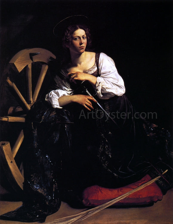  Caravaggio St. Catherine of Alexandria - Canvas Art Print