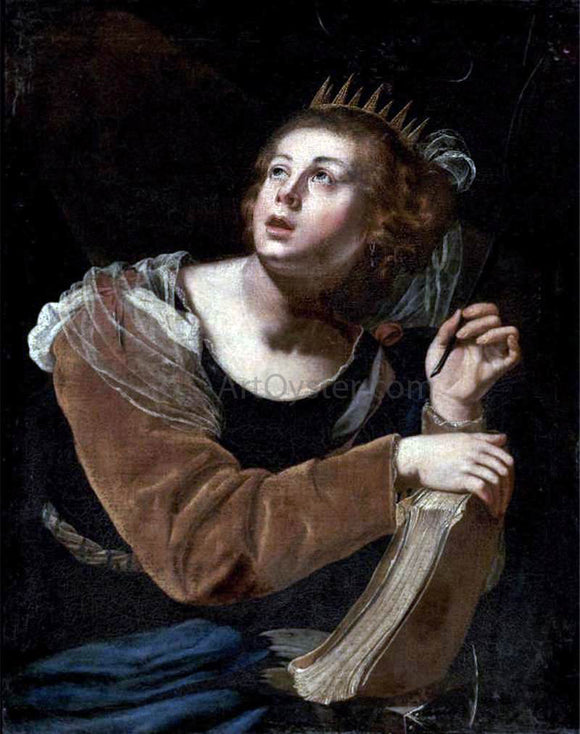  Artemisia Gentileschi St Catherine of Alexandria - Canvas Art Print