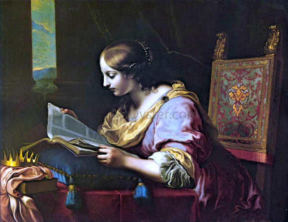  Carlo Dolci St Catherine Reading a Book - Canvas Art Print