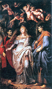 Peter Paul Rubens St Domitilla with St Nereus and St Achilleus - Canvas Art Print